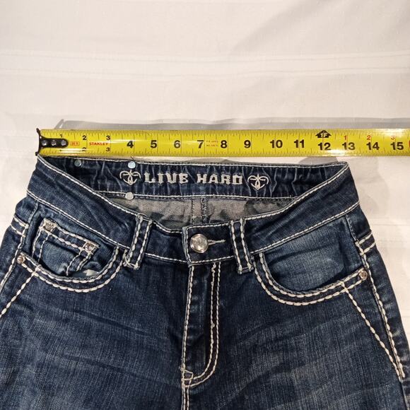 Live Hard women's Bootcut Jeans Excellent Condition Size 2 - Picture 5 of 9